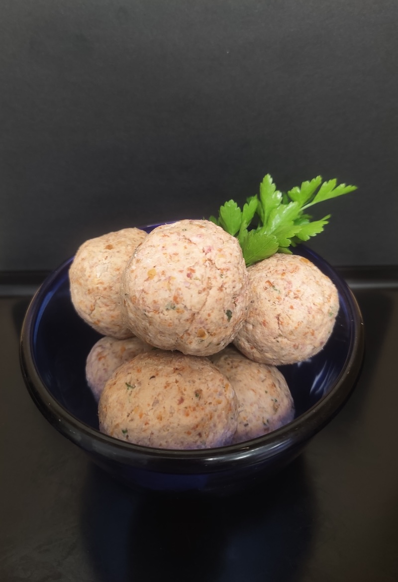 Hascheeknödel ohne Teig